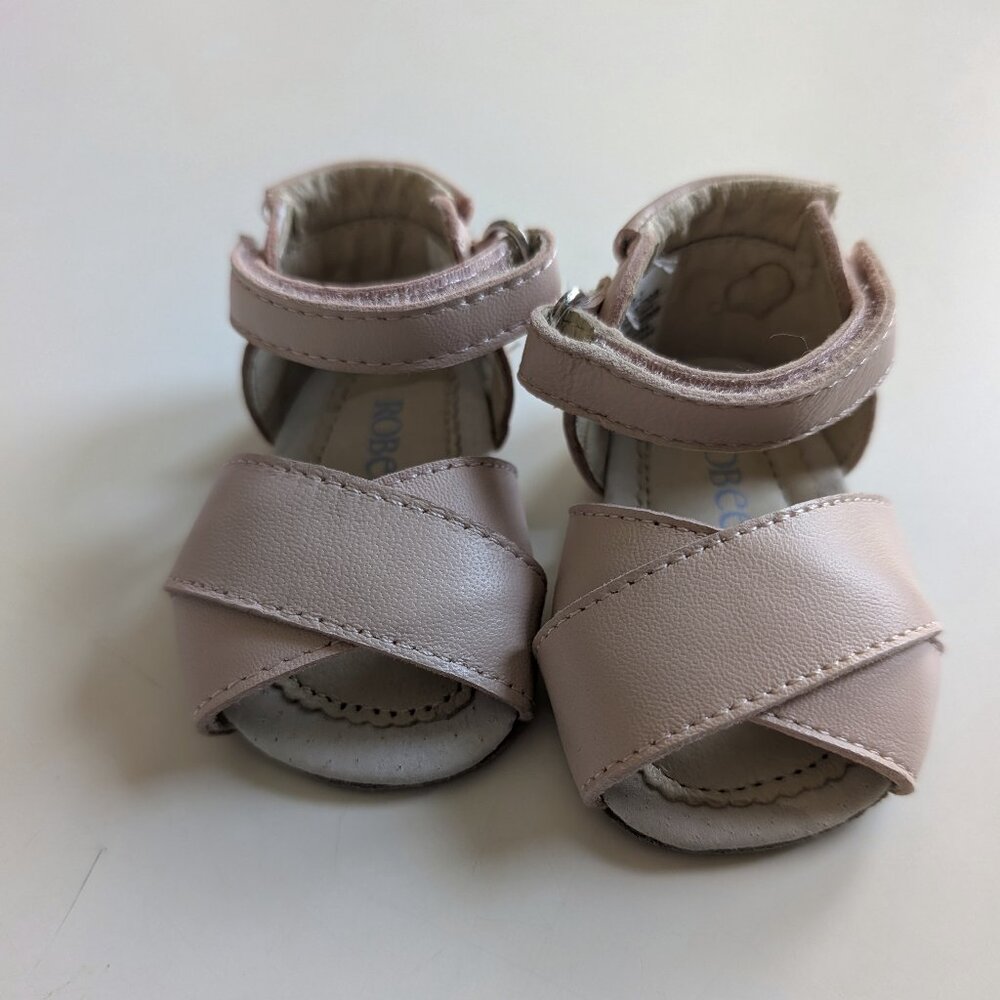 Pink Leather Baby Sandals - Robeez